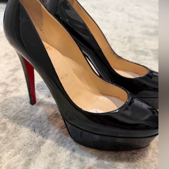 Christian Louboutin Shoes - Christian Louboutin Black and Red Pumps